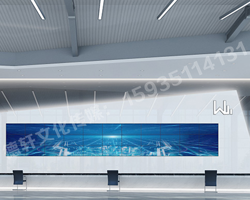 萬(wàn)國(guó)質(zhì)保二手車(chē)交易港 服務(wù)臺(tái)背景墻logo 三面發(fā)光字